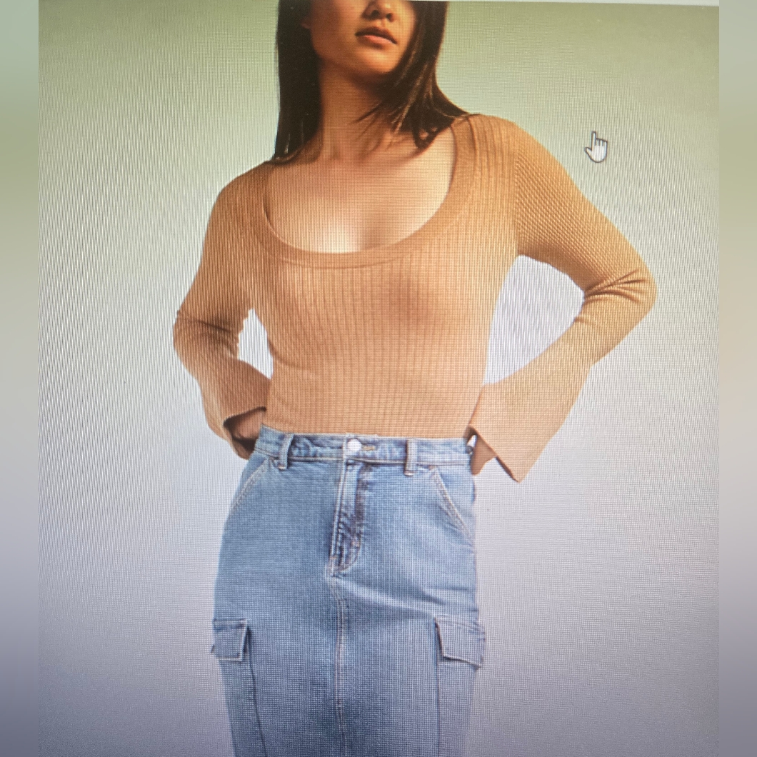 Silver Jeans High Rise Denim Cargo Skirt